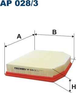 Filtron AP028/3 - Ilmansuodatin inparts.fi