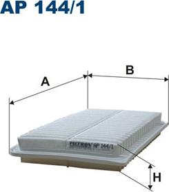 Filtron AP144/1 - Ilmansuodatin inparts.fi