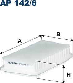 Filtron AP142/6 - Ilmansuodatin inparts.fi