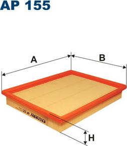 Filtron AP155 - Ilmansuodatin inparts.fi