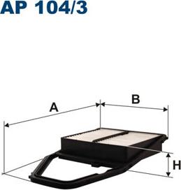 Filtron AP104/3 - Ilmansuodatin inparts.fi