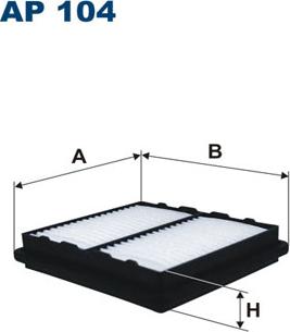 Filtron AP104 - Ilmansuodatin inparts.fi