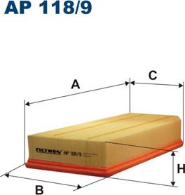 Filtron AP118/9 - Ilmansuodatin inparts.fi