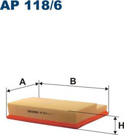 Filtron AP118/6 - Ilmansuodatin inparts.fi