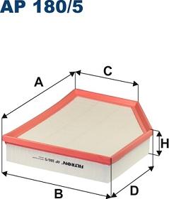 Filtron AP 180/5 - Ilmansuodatin inparts.fi