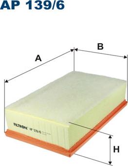 Filtron AP139/6 - Ilmansuodatin inparts.fi