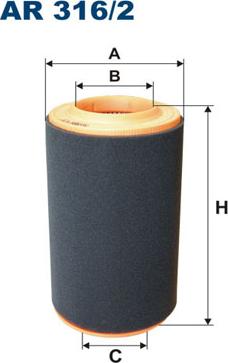 Filtron AR316/2 - Ilmansuodatin inparts.fi