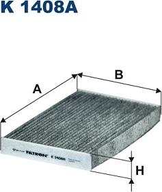 Filtron K 1408A - Suodatin, sisäilma inparts.fi