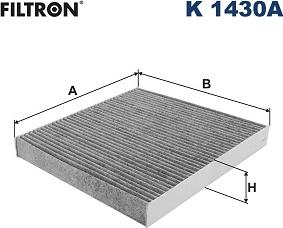 Filtron K 1430A - Suodatin, sisäilma inparts.fi