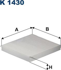 Filtron K 1430 - Suodatin, sisäilma inparts.fi