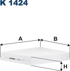 Filtron K 1424 - Suodatin, sisäilma inparts.fi