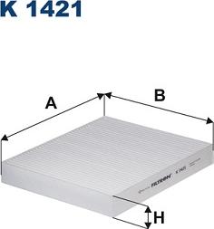 Filtron K 1421 - Suodatin, sisäilma inparts.fi