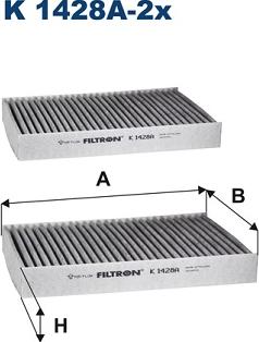 Filtron K 1428A-2x - Suodatin, sisäilma inparts.fi