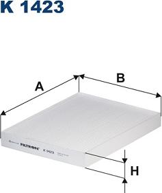 Filtron K 1423 - Suodatin, sisäilma inparts.fi