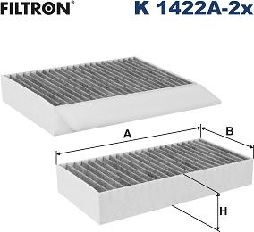 Filtron K 1422A-2x - Suodatin, sisäilma inparts.fi