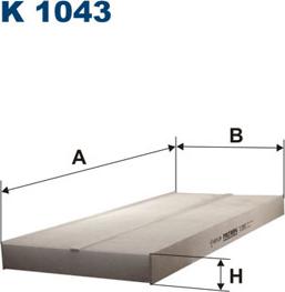 Filtron K1043 - Suodatin, sisäilma inparts.fi