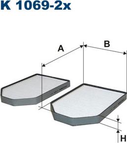 Filtron K1069-2x - Suodatin, sisäilma inparts.fi