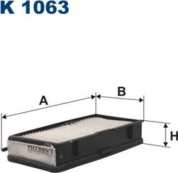 Filtron K1063 - Suodatin, sisäilma inparts.fi