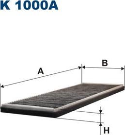 Filtron K1000A - Suodatin, sisäilma inparts.fi