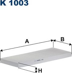 Filtron K1003 - Suodatin, sisäilma inparts.fi