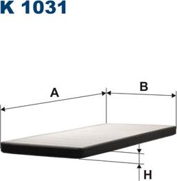 Filtron K1031 - Suodatin, sisäilma inparts.fi