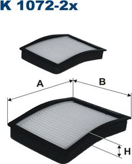 Filtron K1072-2x - Suodatin, sisäilma inparts.fi