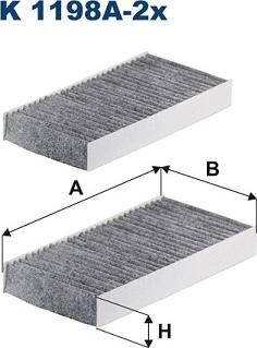 Filtron K 1198A-2x - Suodatin, sisäilma inparts.fi