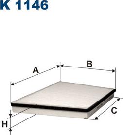 Filtron K1146 - Suodatin, sisäilma inparts.fi