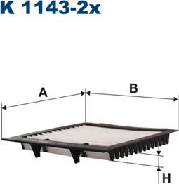 Filtron K1143-2x - Suodatin, sisäilma inparts.fi