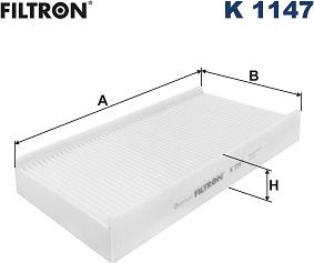 Filtron K 1147 - Suodatin, sisäilma inparts.fi