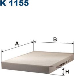 Filtron K1155 - Suodatin, sisäilma inparts.fi