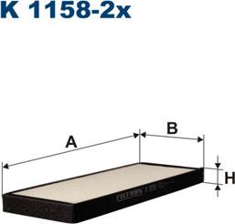 Filtron K1158-2x - Suodatin, sisäilma inparts.fi