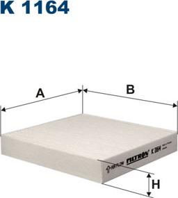 Filtron K1164 - Suodatin, sisäilma inparts.fi