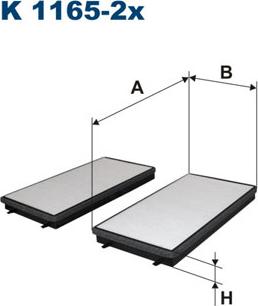 Filtron K1165-2x - Suodatin, sisäilma inparts.fi