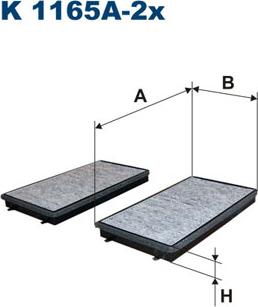 Filtron K1165A-2x - Suodatin, sisäilma inparts.fi