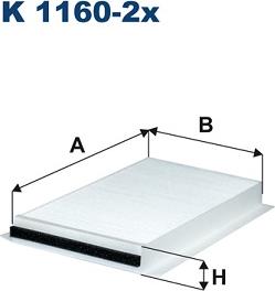 Filtron K1160-2x - Suodatin, sisäilma inparts.fi