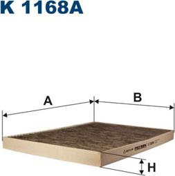 Filtron K1168A - Suodatin, sisäilma inparts.fi