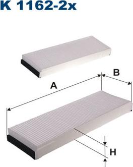 Filtron K1162-2x - Suodatin, sisäilma inparts.fi