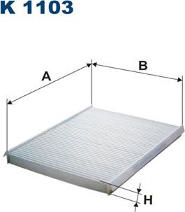 Filtron K1103 - Suodatin, sisäilma inparts.fi