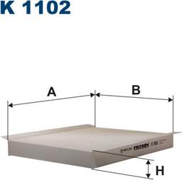 Filtron K1102 - Suodatin, sisäilma inparts.fi