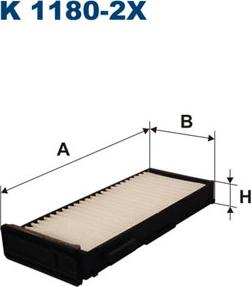 Filtron K1180-2x - Suodatin, sisäilma inparts.fi