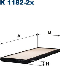 Filtron K1182-2x - Suodatin, sisäilma inparts.fi