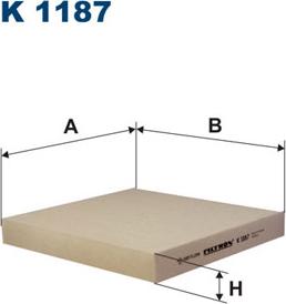 Filtron K1187 - Suodatin, sisäilma inparts.fi