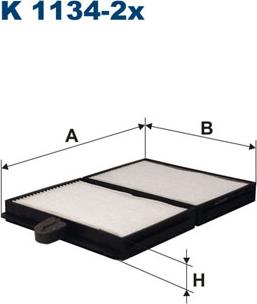 Filtron K1134-2x - Suodatin, sisäilma inparts.fi