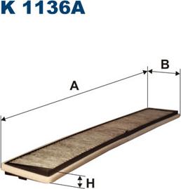 Filtron K1136A - Suodatin, sisäilma inparts.fi