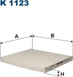 Filtron K1123 - Suodatin, sisäilma inparts.fi