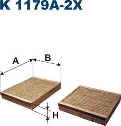 Filtron K1179A-2x - Suodatin, sisäilma inparts.fi