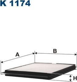 Filtron K1174 - Suodatin, sisäilma inparts.fi