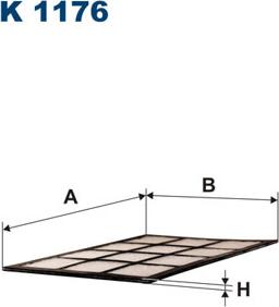 Filtron K1176 - Suodatin, sisäilma inparts.fi