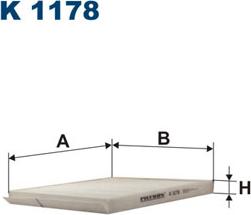 Filtron K1178 - Suodatin, sisäilma inparts.fi